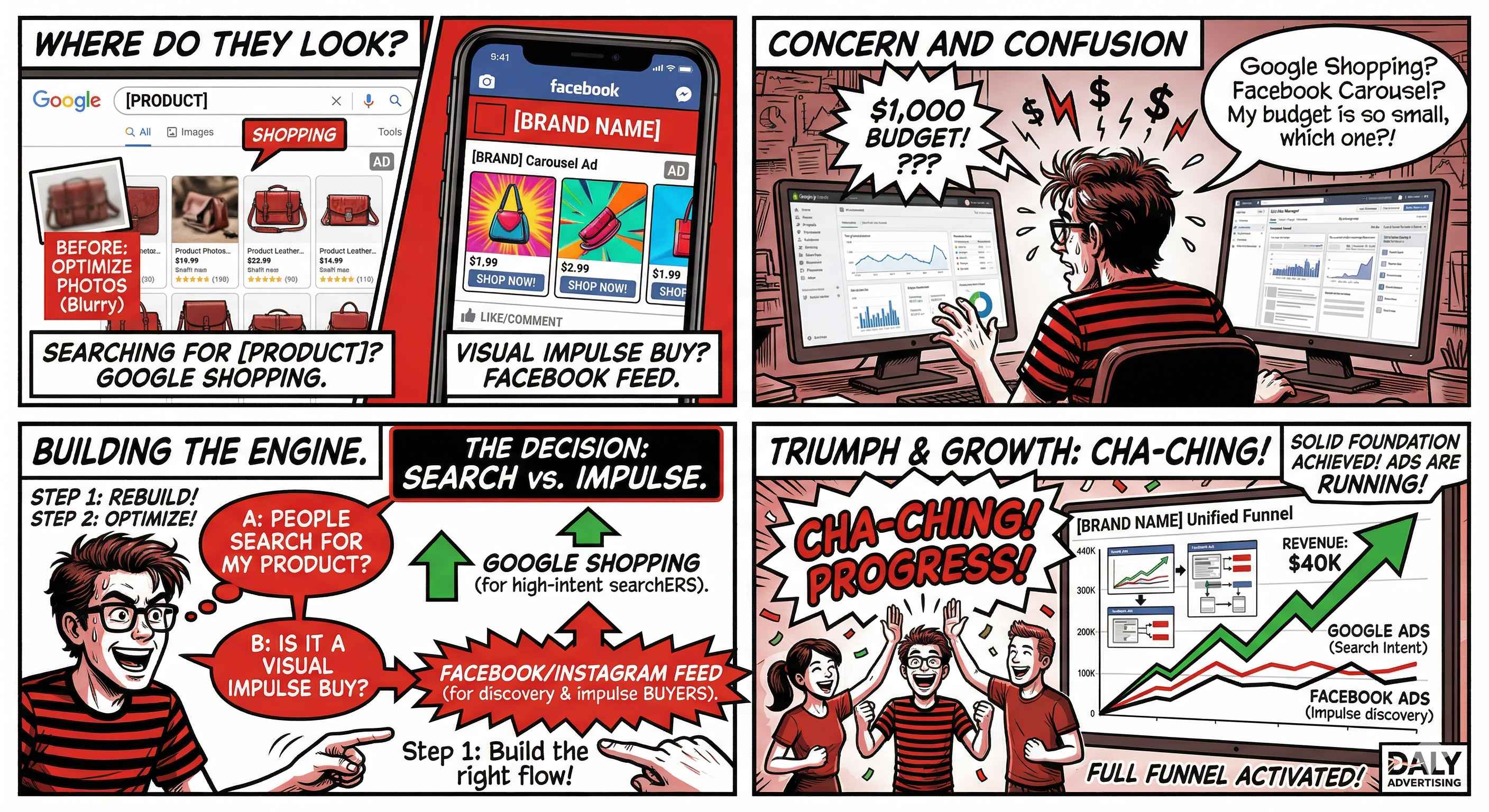 Facebook Ads vs Google Ads for Ecommerce: Where to Spend Your First $1,000